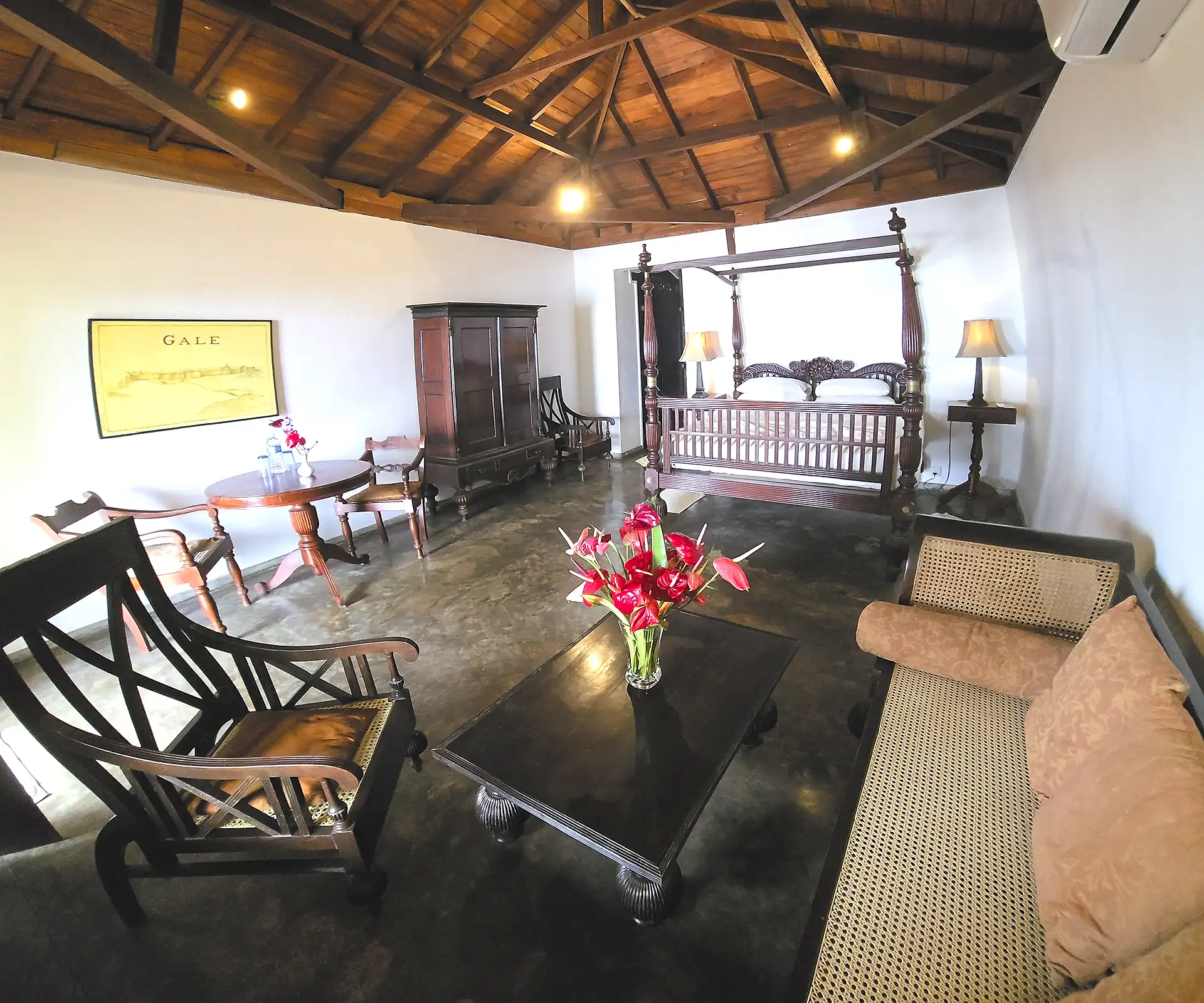 Suite Ceylon avec balcon vue sur océan à la Villa Kusum | Hikkaduwa