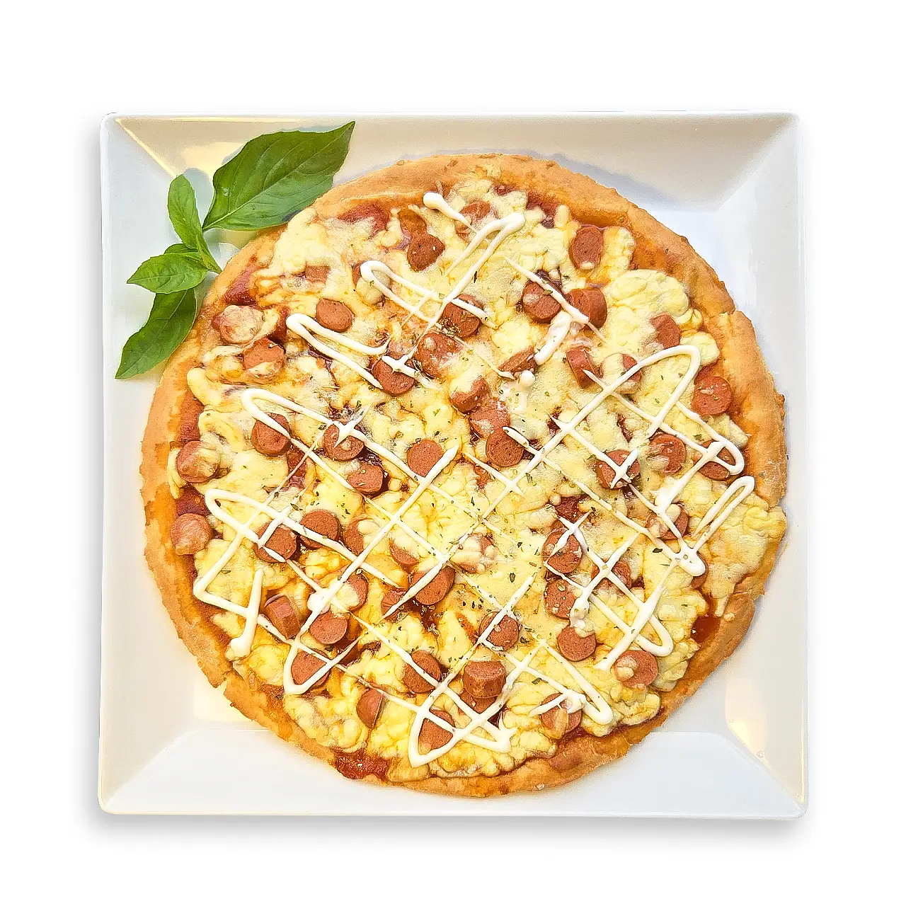 Pizza saucisses fromage | Villa Kusum Beach Restaurant Hikkaduwa